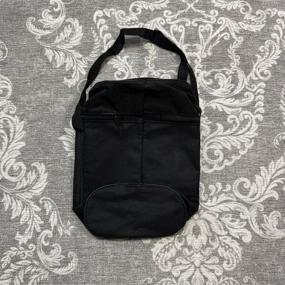 Walt Disney World Security Logo Crossbody Bag Unisex Black - Picture 2 of 5